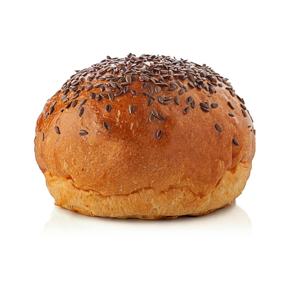 Pane per hamburger con semi di lino