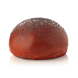 Red Burger Bun Barbabietola rossa e semi di Papavero