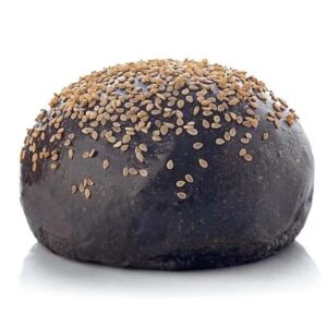 Maxi Black Burger Bun Carbone e semi di sesamo