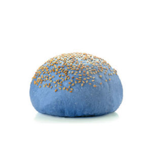 Mini Light blue burger bun semi di Sesamo